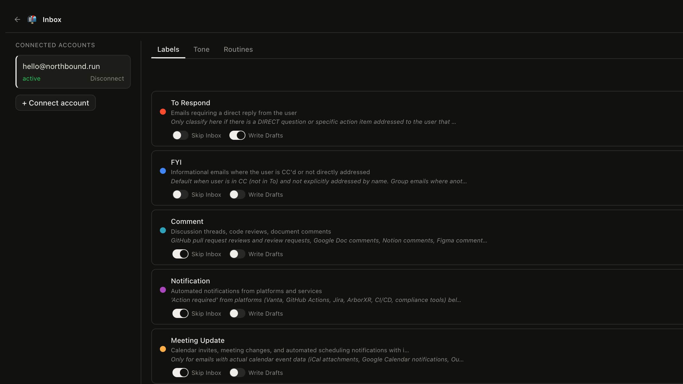 Email Agent screenshot