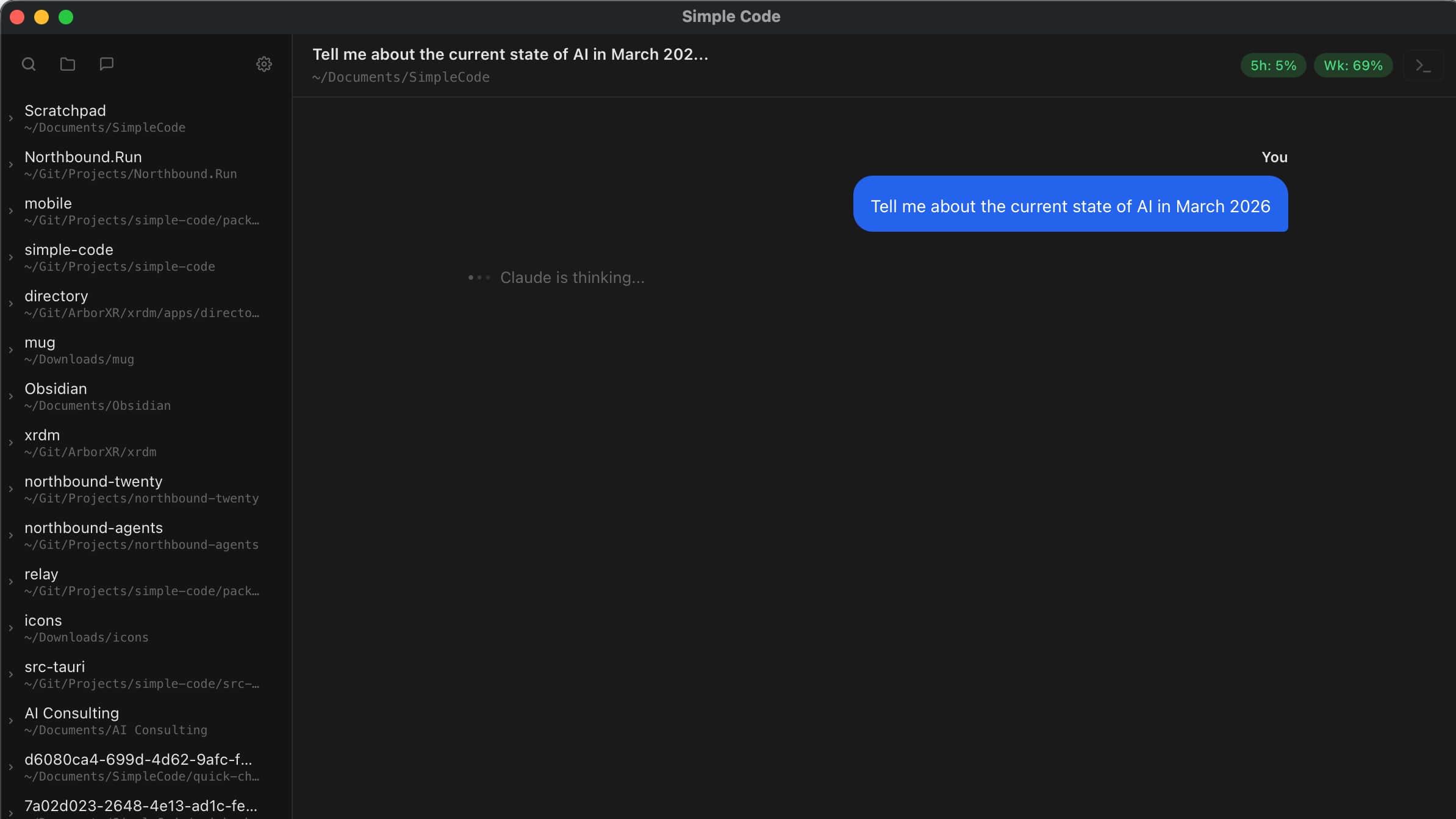 Simple Code App screenshot